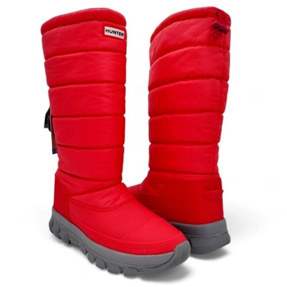 Hunter Women's Size 9 Red Intrepid Waterproof Tall Snow Boot - Picture 4 of 15